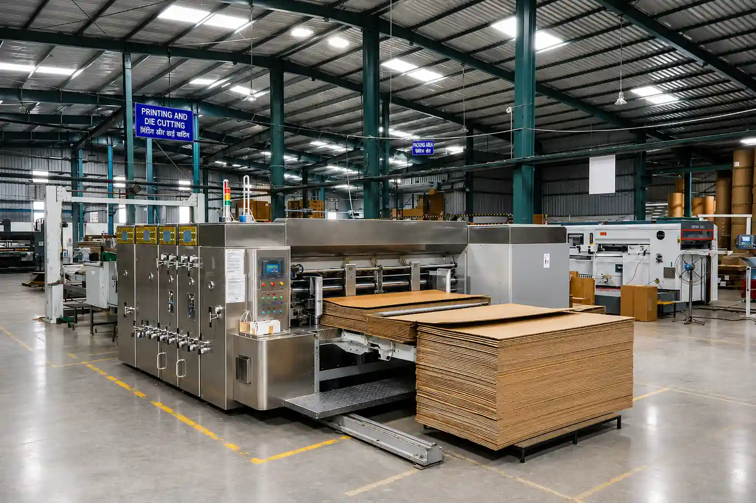 Lead Edge Printer Slotter Die Cutter